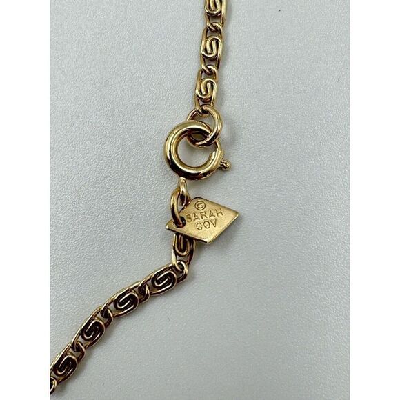 Vintage  1978 ‎ Sarah Coventry Spring Bouquet Gold Tone Flower Pendant Necklace - Picture 3 of 11